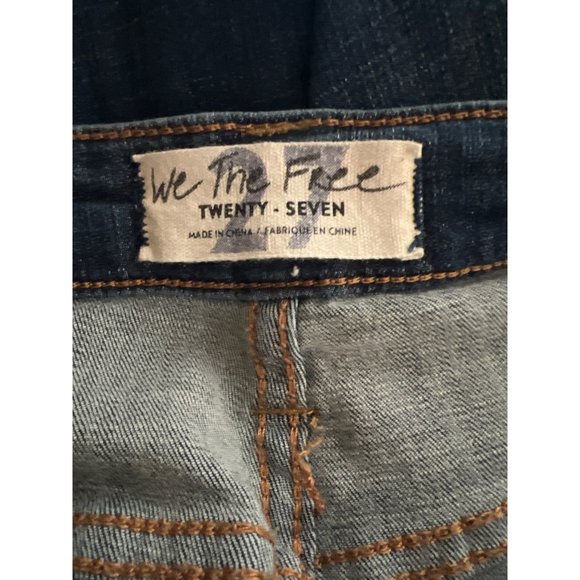 Free People Irreplaceable Flare Button Fly Raw Hem Jeans 27 - Picture 9 of 12